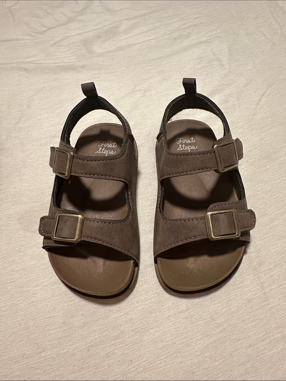 Toddler Brown Buckle Sandals